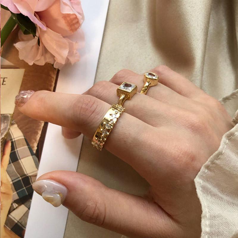 Stylish Geometric Design 925 Sterling Silver Adjustable Ring For Womens Occasions