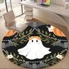 1PCGhost Bat Office Round Area Rug, Mat Suitable For Office, Under Office Chairs Bedroom Living Room Home Decor, Room Deco