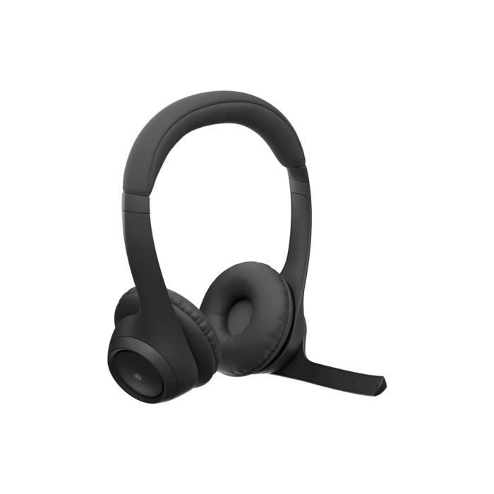 Micro-casque - Bluetooth - sans fil - USB-C via un adaptateur Bluetooth - Logitech - Logitech Zone 305 - Micro-casque - sur-oreille