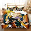 Japanese Anime Dragon Ball Bedding Set Goku Duvet Cover Comforter Bedclothes Single Twin Full Queen Size 3D Kids Adult Boys Gift