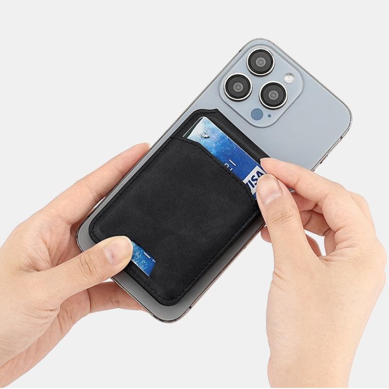 1 Bucată Portofel din Piele Suport Magnetic pentru Carduri Pentru Seria Phone16/15/14/13/12 cu Suport Ajustabil Portofel Magnetic Magsafe Suport