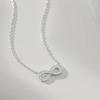 Usmobi Ring Pendant Necklace, Micro-Inlaid Zircon Neck Chain, Daily Exquisite Jewelry.