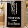 Beach TowelMonster Energy Custom Name Text Personalized Soft Towel for Beach Pool Indoor Home Decor Gift