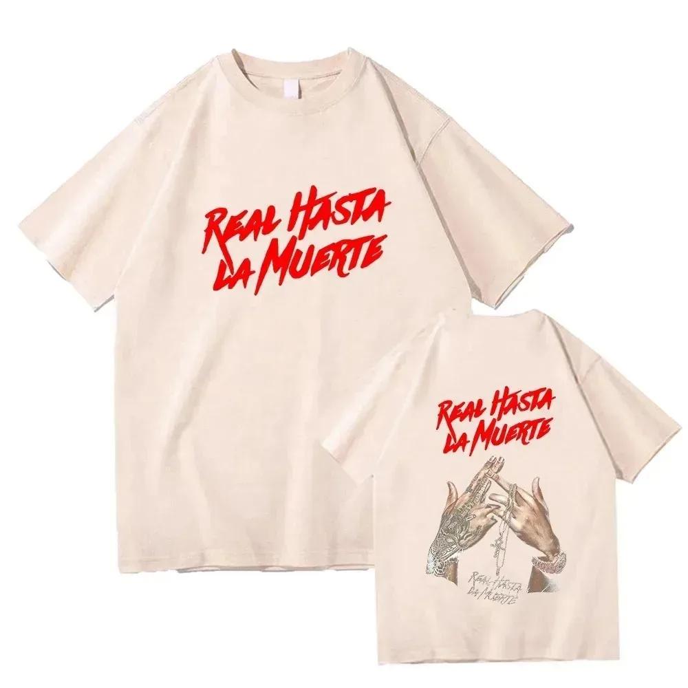 Cool Rapper Anuel AA Men Women T Shirt Oversized Cotton Hip Hop Short Sleeve Graphic T-Shirt Streetwear Tee Trend Clothes Tops