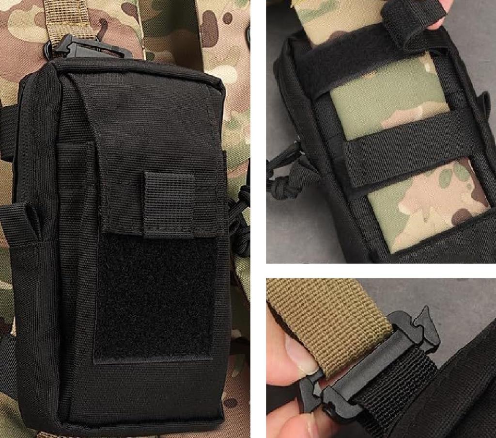 Koundeneko Outdoor Tactical Pouch for Convenient for Cell Bluetooth and Other Small Bag for Disaster and First Aid Pouch, Water-Repellent, Backpacks,