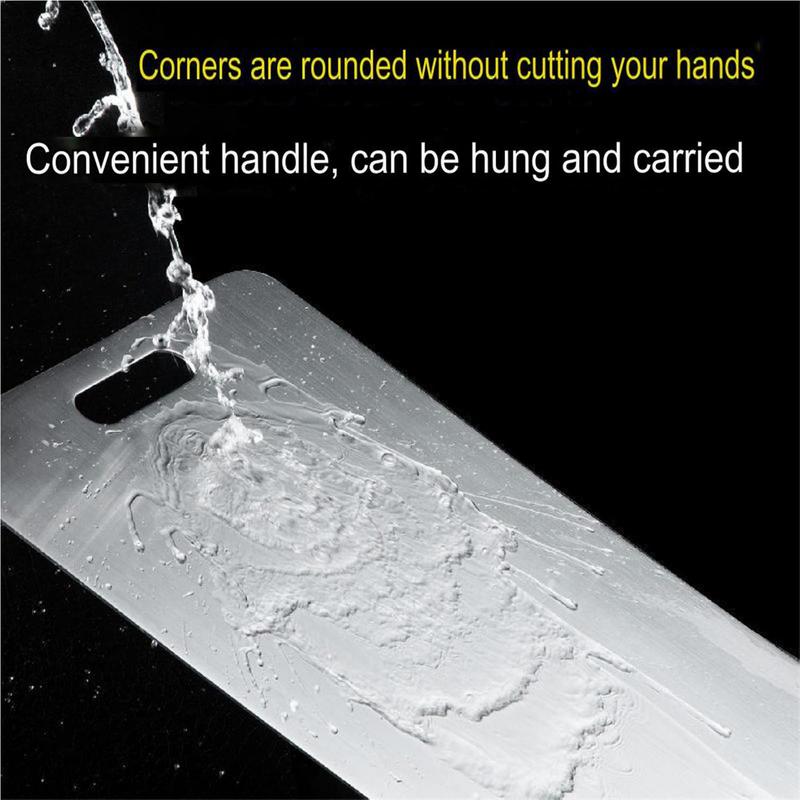 Kitchen Cutting Board Double-Sided Thicken Chopping Board 304 Stainless Steel Food Grade Meat Fruits Vegetables Board