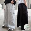 Boys' Pants, Work Pants, Children's Mid To Large Children's 2026 New Style, Boys' Straight Leg Wide Leg Casual Pants, Summer Thin Version