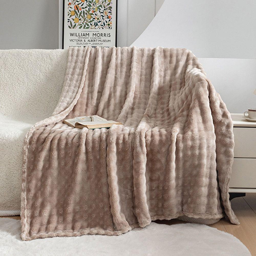 70x100cm Monolayer Coral Fleece Blanket Warm Thickened Sofa Throw Gifts Flannel Blanket