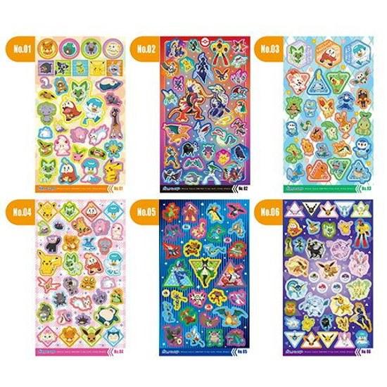 Stickers Pocket Monster 12 pieces Kiratto Sticker 2 Festival Prize Toy Dagashi Shop Peeling Home Character Pokémon