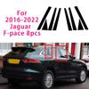 BBV1 Für Jaguar F-Pace XE XFL XJ 2010-2024 8 Stück Fensterzierleisten Mittel-Filmsäule B C-Säulen Pfosten Aufkleber Autozubehör