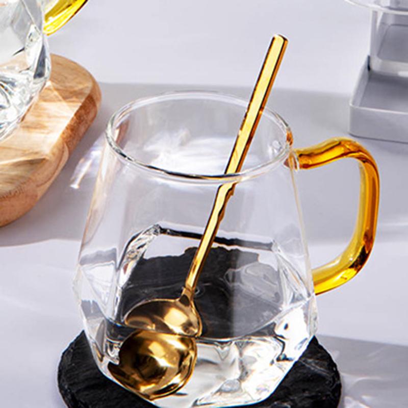 2pcs Coffee Mugs Glass Cup Sets Drinkware Luxury Wedding Gifts Wine Glasses Drinks Glassware Cup for Coffee Tea Juice Water Cups