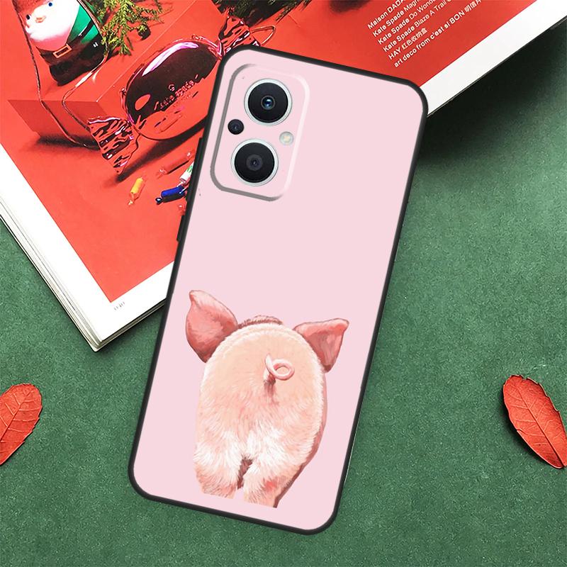 cute pig Case For OPPO Reno 7 8 Lite 8T 10 11 12 13 Pro 12F 13F 14F OPPO Find X8 X6 X5 X9 Pro Cover