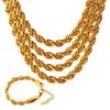 Non-Fading 316L Stainless Steel Rope Chain Necklace for Men & Unisex, Hip Hop Style
