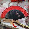 Exquisite Women's Fan with Hollow-Out Plum Blossom Design, Dance Fan, Dance Performance Fan, Small Folding Fan, High-End Fabric Flower Fan, Carved