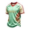 Men's Casual V-Neck Short Sleeve T-Shirt Lightweight Breathable with Mexico Letter Print