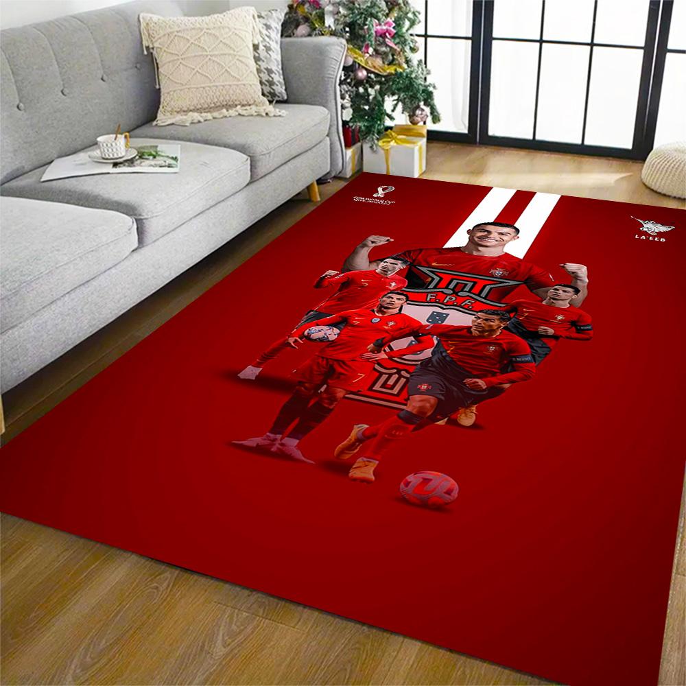 Football Player Action Area Rug Perfect for Decorate room Dining Room Balcony Bedrooms Antislip Carpet Office home decor Best for Christmas