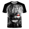 Anime T-Shirt für Kinder Hip Hop Tokyo Ghoul 3D-Druck Stil Mode Kurzarm T-Shirts Sommer Tops Kinder T-Shirt Kleidung Streetwear