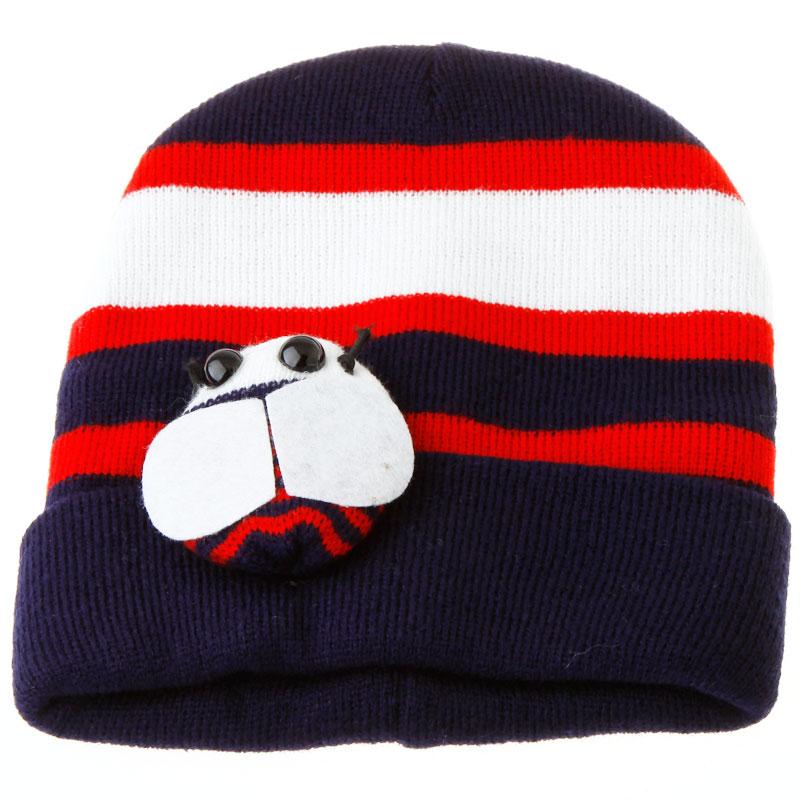 Honeybee Hat Cap + Scarf Suit Dark Blue