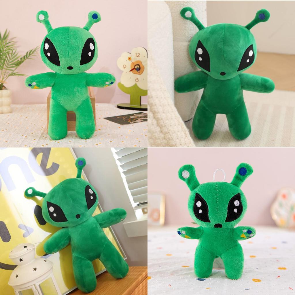 Green Big Eye Alien Plush Toy Cartoon Animal Pillow Gift For Kids Sleep