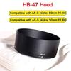 HB-47 HB47 Lens Hood Reversible Camera Lente Accessories for AF-S Nikkor50mm f/1.4G AF-S Nikkor50mm f/1.8G Yongnuo