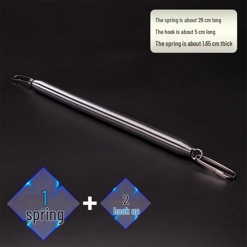 Rustproof Chrome-Plated Tension Spring with Hook, 9KG Force