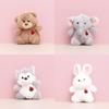 Ladybird Rabbit Elephant Bear Husky Plush Toy Keychain Stuffed Dolls Animal