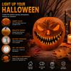 Halloweenská dekorace Svítící dýně aktivovaná zvukem se strašidelnými zvukovými efekty Elektronická hračka jako rekvizita pro barovou scénu
