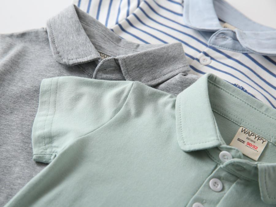 Boys' 2026 Summer Short-Sleeve Polo - Stylish Baby & Toddler Collared T-Shirt