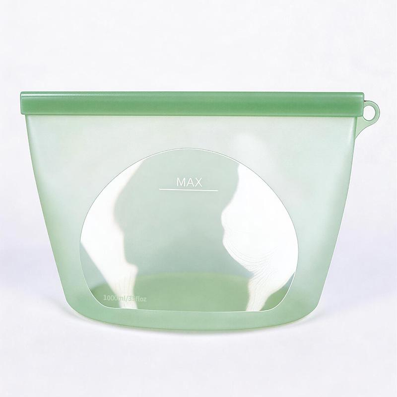 Sealed silicone fresh-keeping bag Household refrigerator Milk storage bag Food storage bag Self-sealing food bag Kitchen fresh-keeping bag box