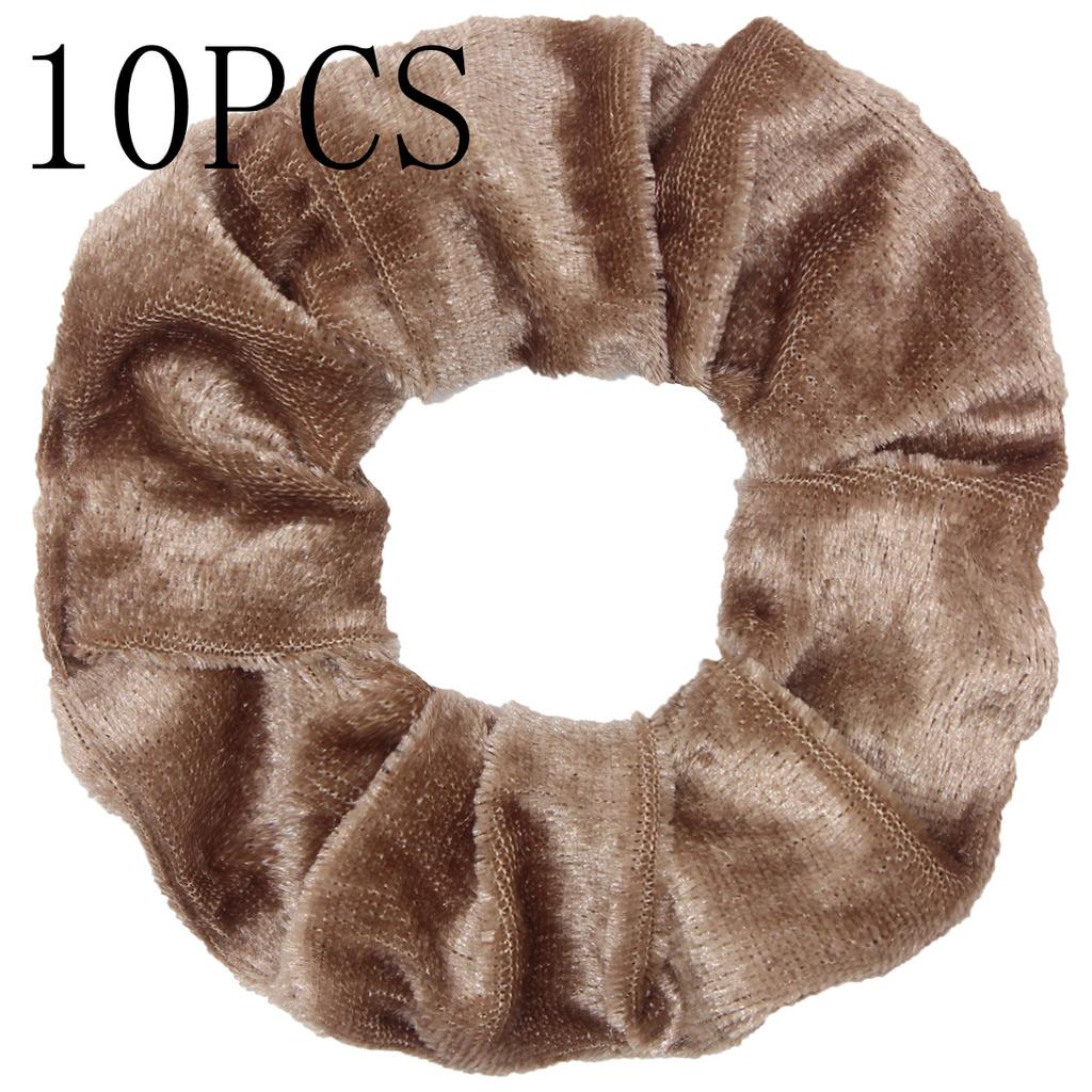 10pc Women Hair Scrunchies Velvet Solid Color Band for Girls Ponytail Holder Rubber Bands Ties Accessories Headbands Gumki