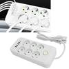 6 Way Power Strip with 4 USB and 1 Type C Port Europn Standard Power Socket with   2 Meter Cable