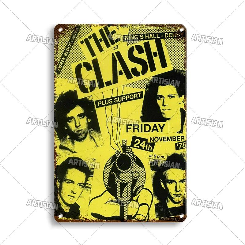 Aged Metal Poster Music Decorative Plate Classic Metal Plaque Rock Wall Plate Bar Garage Cafe Wall Industrial Decor Metal Signs