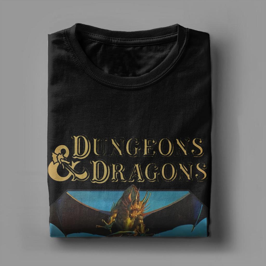 dungeoned and dragon BLUE  Tee Shirt for Men Women New Arrival T Shirts  Cotton Clothing