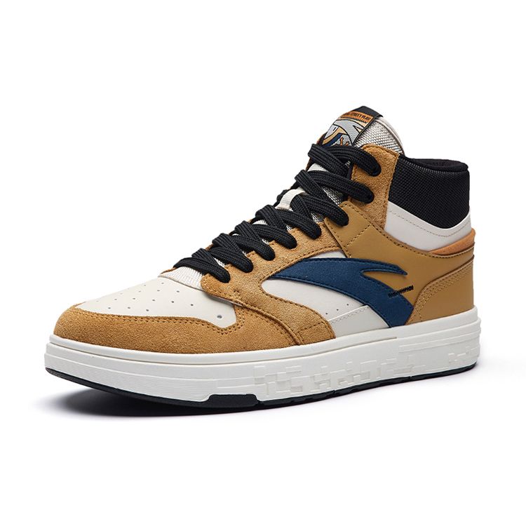 Anta Street Style High-Top Skate Shoes Men Sneakers Black Brown 112238065-3