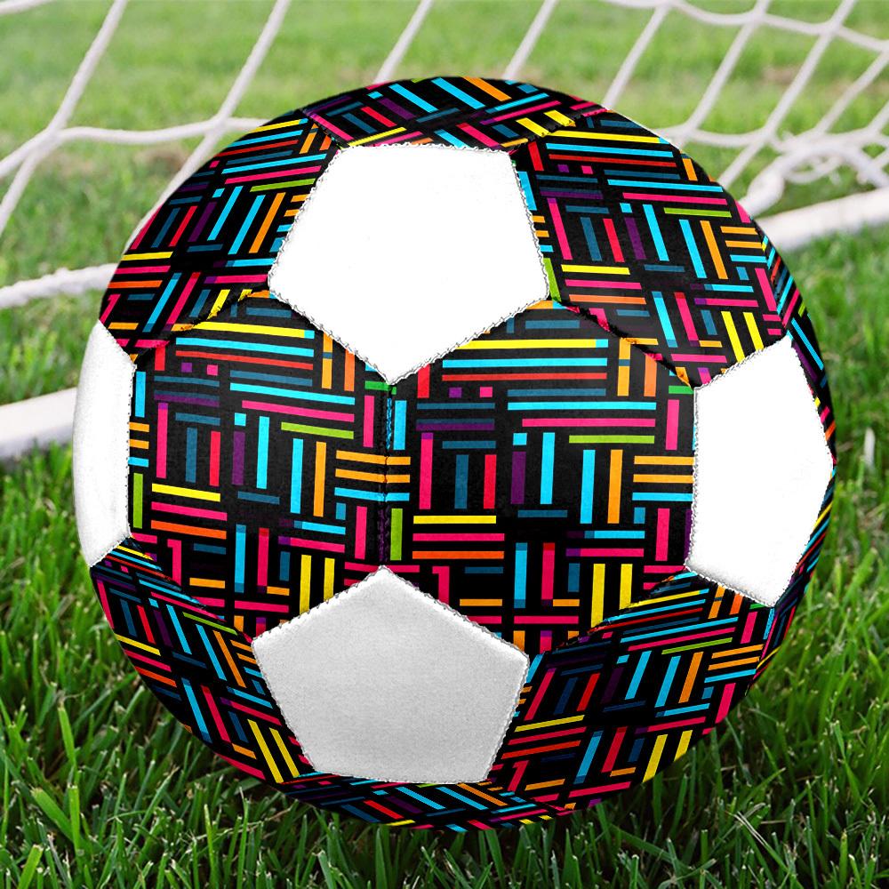 1pc Colorful Lightweight PVC Training Soccer Ball, Size 5, Suitable for Indoor and Outdoor TrainingGift y60382