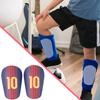 2 Peças Mini Caneleira de Futebol Antiderrapante Absorvente de Choque Protetor de Perna Homens Mulheres Crianças Espessa Leve Caneleira de Treino de Futebol
