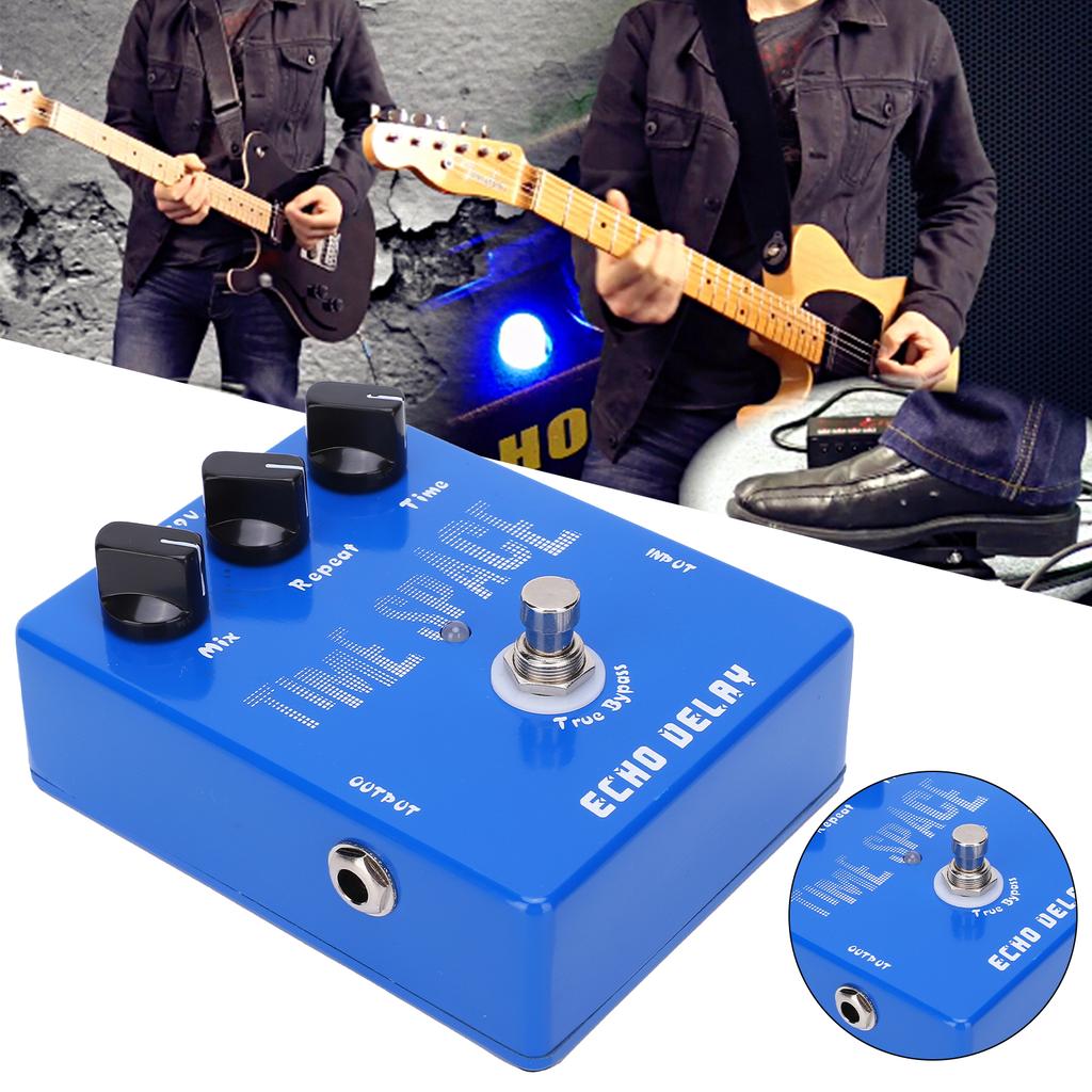 Effect Pedal Echo Delay Guitar Effector Musical Instrument Accessories DC 9V 30mA