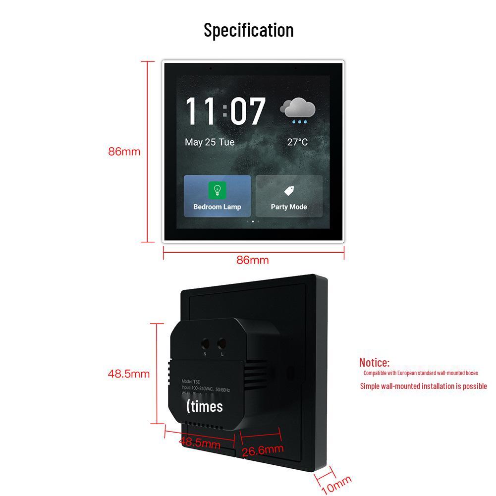 Tuya 4" Smart Gateway with Central Touchscreen, Android OS & Alexa Voice Control