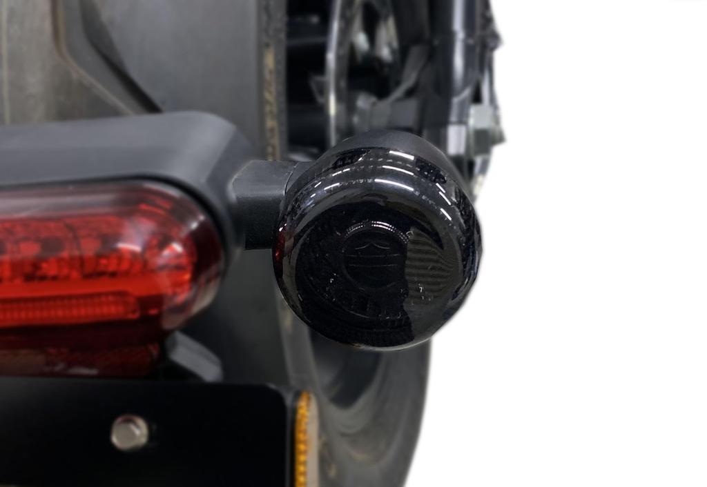 Kijima HD-01293 Motorcycle Turn Signal Lens Cover for Bullet Lamps, 2 Pack Sportster S, Pan America, Nightstar, Smoke