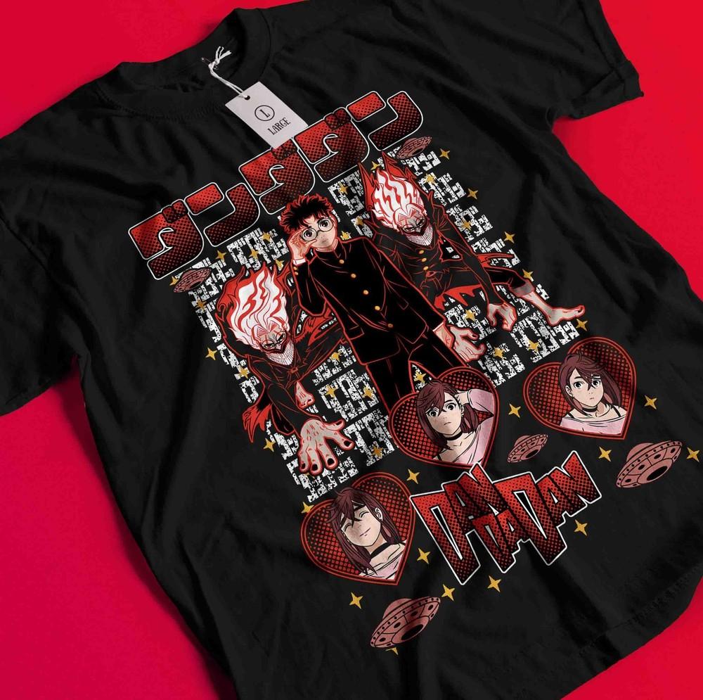 

Dan Da Dan T-Shirt Okarun Shirt Momo Ayase Tshirt Ken Tee Turbo Jin Aira Seiko BB1160 4XL