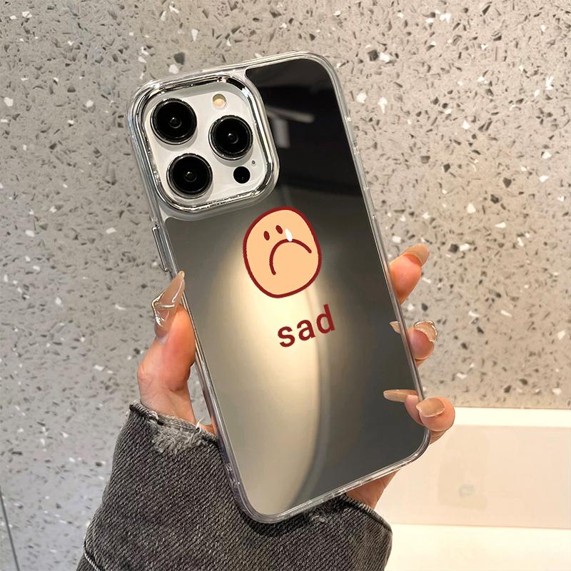 Stylish And Versatile Makeup Mirrors Phone Case For IPhone 16 17E 17 16Pro 15 14 11 12 13 Pro Max Silicone Shockproof Cover