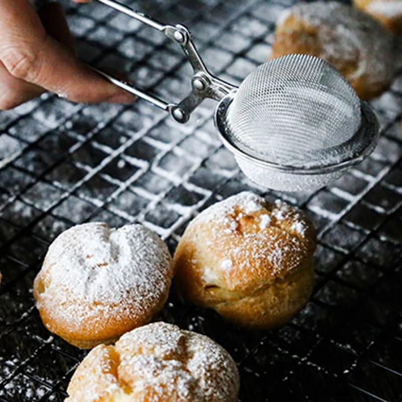 3Pcs Stainless Steel Mesh Strainer Kitchen Sieve Mini Flour Sugar Powder Sieve Sifter Tea Ball Infuser Filter Kitchen Tools