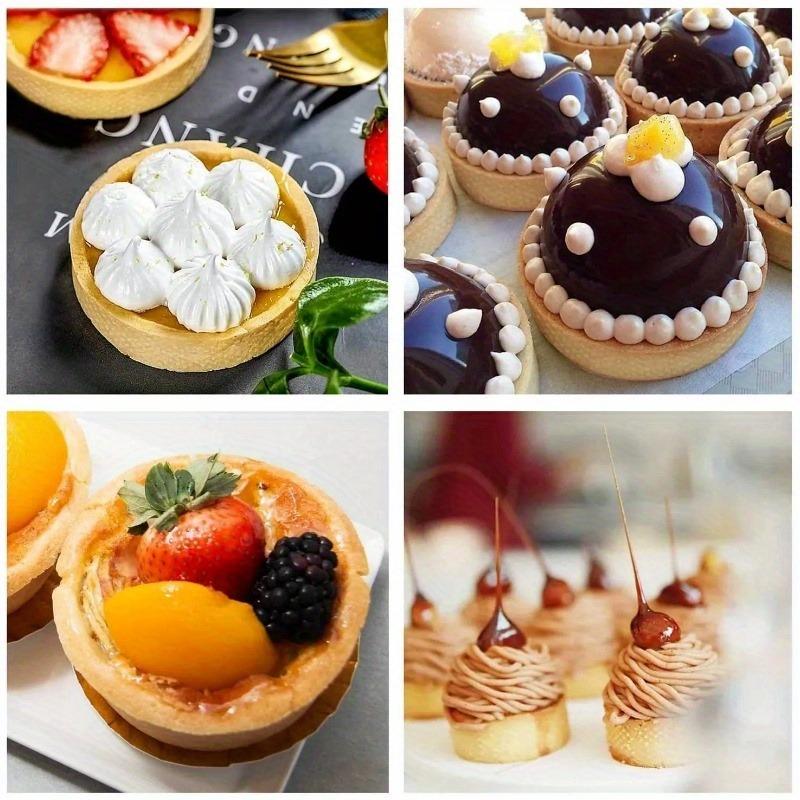 Set Di 6 Anelli Per Dolci A Cuore In Acciaio Inox 7,5 Cm - Stampo Per Dessert, Torte, Biscotti, Ideale Per Pasticceria E Feste