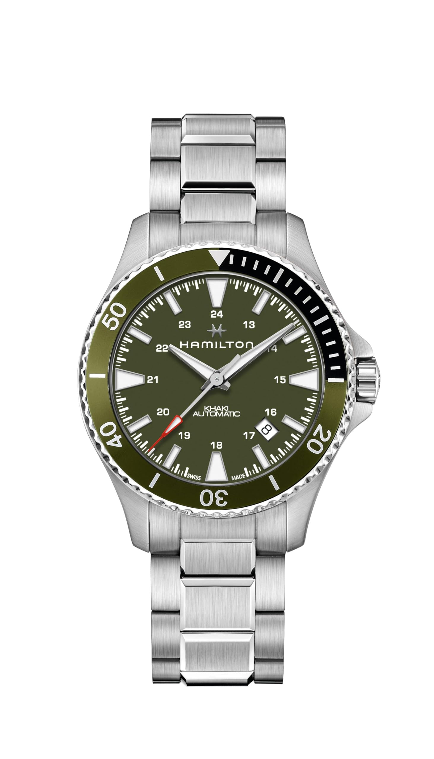 

HAMILTON Watch Genuine Warranty Khaki Scuba Auto Imported H82375161 [HAMILTON] [Звичайний продукт] Чоловічі зелений