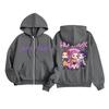 Kids Fashion Women's Lightweight Long Sleeve Zipper Hoodie Printed Hoodie With Pockets