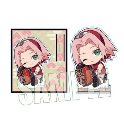 Bell House NARUTO Shippuden Gyugyutto Suporte de acrílico Sakura Haruno Asakusa L110 x A125 mm versão acrílica. Aproximadamente.