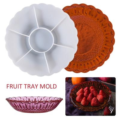 Fruit Storage Tray Epoxy Resin Mold Dish Bowl Plate Silicone Mould DIY Craft