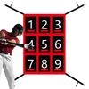 Pitching Net With Strike Zone Softball Accessories For Practice Baseball & Softball Batting Aid Pitching Adjustable Target Net