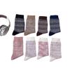 Pure Cotton Socks for Women, Thick and Warm Mid-calf Socks for Autumn and Winter, Double-needle and Double-loop Piled-up Long Socks