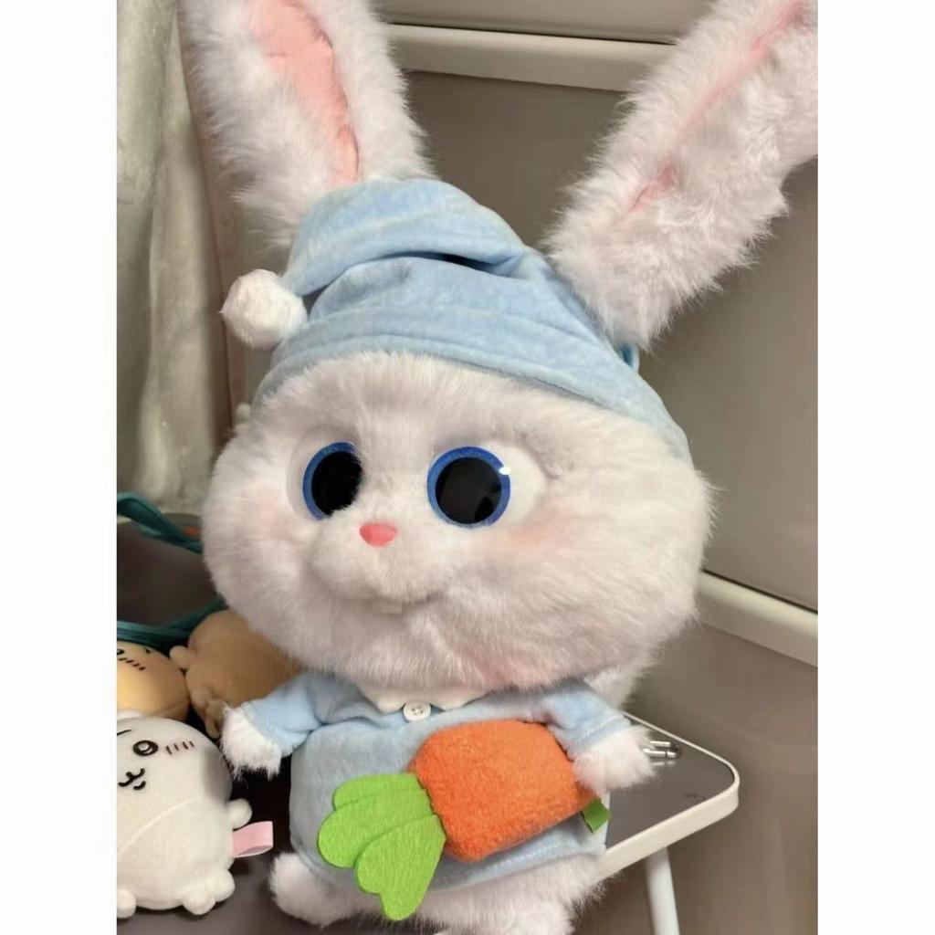 Rabbit Boss Plush Toy Doll Cute Wearing Pajamas Rabbit Bag Radish Doll Pet Big Secret Rabbit Gift
